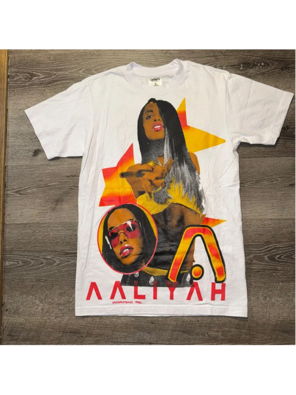 Y2k Vtg Vintage Aaliyah Aaliyah Album Graphic Short Sleeve Tee Shirt Size M